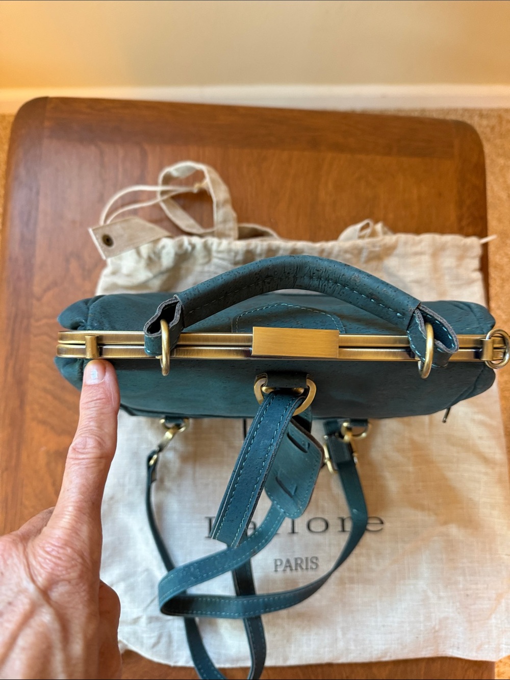 La Flore Bebebark purse / backpack NWOT - Picture 7 of 12